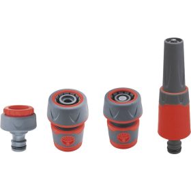   Extol Premium locsoló alapszett 3/4" tömlőhöz, 4 db (1db szórófej, 2 db gyorscsatlakozó, 1 db kuplung csatlakozó 1/2"-3/4")