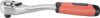 Racsnis hajtókar hajlított szár 1/2", CV., 45 fog, csúszásgátló TPR markolat; 253 mm