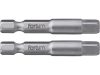 Fortum adapter klt. 2 db, dugókulcsok gépi befogásához; S2 acél, 1/4", 50 mm, bliszteren