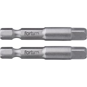   Fortum adapter klt. 2 db, dugókulcsok gépi befogásához; S2 acél, 1/4", 50 mm, bliszteren