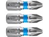Fortum behajtóhegy PZ, 3 db, S2 acél; PZ 2×25mm, bliszteren