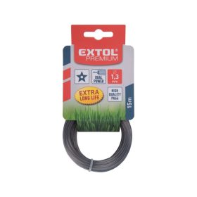   Damil szegélynyíró géphez 2,4mm, csillag keresztmetszetű, fekete közép/dual power, 15m