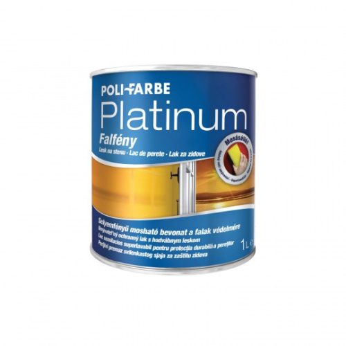 Poli-Farbe platinum falfény szintelen, 1l