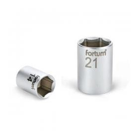   Dugófej hosszított 1/4 8mm 61CrV5, mattkróm, 25mm hosszú FORTUM