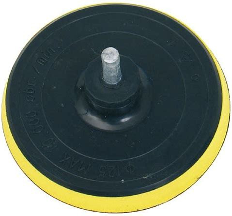 Extol Craft gumitányér fúrógéphez; 125mm tépőzáras, befogás: 8mm, max. 10.000 ford/perc