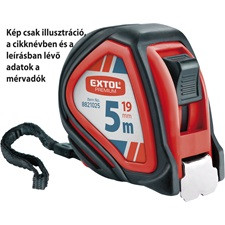 Extol Prémium Mérőszalag, gumírozott, 1 stoppos, 10m×25mm