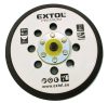 Extol prémium tartalék gumi talp 8865038 rotációs csiszológéphez, 6"/150mm, 8 db lyuk, tépőzáras, max. 12.000/perc, vastagság: 10mm