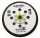 Extol prémium tartalék gumi talp 8865038 rotációs csiszológéphez, 6"/150mm, 8 db lyuk, tépőzáras, max. 12.000/perc, vastagság: 10mm
