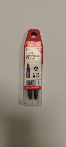 Abraboro Power bit színes gyűrű TX Tamper T30x25mm, 1/4"  