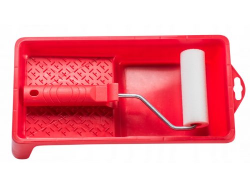 Hardy Lakkozó készlet standard, Lakk.hen egyenes 10cm + Festékedény 14x30cm