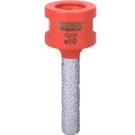   Extol Prémium lyukmaró (lyuktágító/ujjmaró) kerámiára és csempére, gyémánt vágóél; 10mm × M14, sarokcsiszolóba fogható