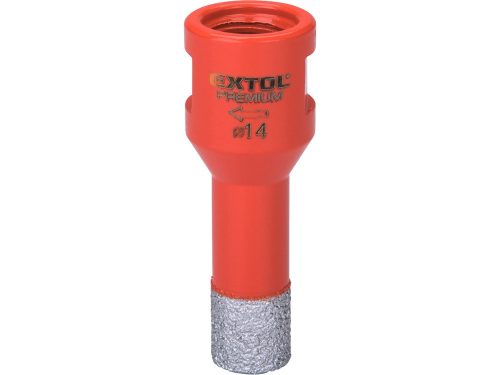 Extol Premium körkivágó csempére, gyémánt vágóél; 8mm × M14, sarokcsiszolóba fogható