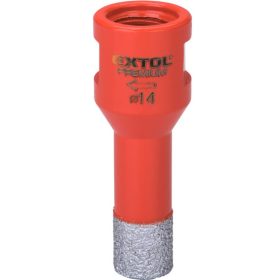   Extol prémium körkivágó csempére, gyémánt vágóél; 14mm × M14, sarokcsiszolóba fogható
