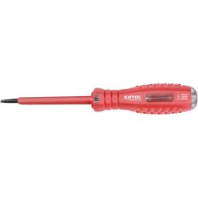   Extol prémium fáziskereső, 80-250V, 160mm, lapos hegyű, CE
