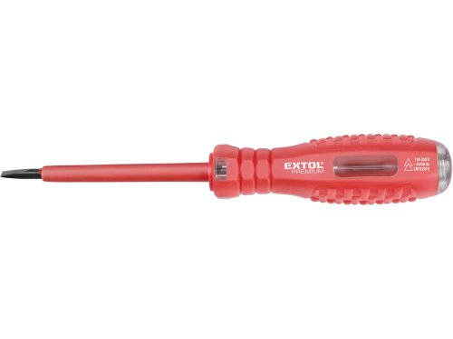 Extol prémium fáziskereső, 80-250V, 160mm, lapos hegyű, CE