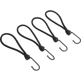   Extol prémium leszorító gumipók klt. 4 db, 18 cm × 6 mm, kampóval, erős Latex gumi, takaróponyva rögzítéséhez