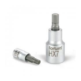   Bitdugófej imbusz 1/2 CrV. 12mm 61CrV5/S2, mattkróm; (HX12), 55mm FORTUM