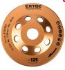 Extol industrial gyémántcsiszoló korong,lamellás jellegű; 125mmx22,2mm