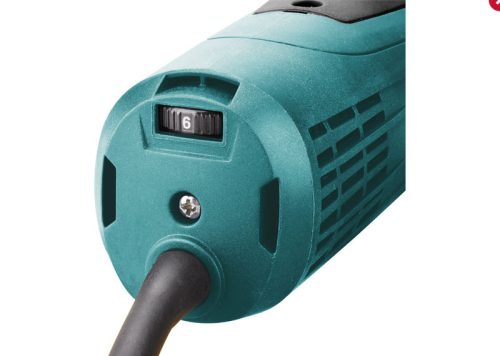 Extol Industrial sarokcsiszológép 125mm 1400W, szabályozható fordulatszám, lágy indítás, terhelésnél konstans fordulatszám, papírdoboz