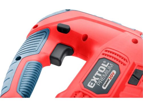 Extol Prémium Akkus dekopírfűrész 20V Li-ion 2000mAh, 1db akku, 1db töltő, Share20V