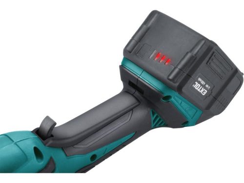 Extol industrial akkus sarokcsiszológép, Share20V, 20V, Li-ion, 1db akku, 1db töltő, 4000 mAh, 125 mm