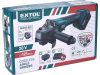 Extol industrial akkus sarokcsiszológép, Share20V, 20V, Li-ion, 1db akku, 1db töltő, 4000 mAh, 125 mm