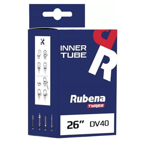Tömlő 26x1,75/2,45 DV 40mm Rubena