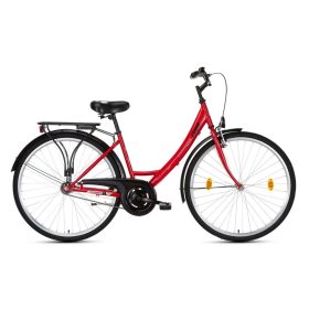   Csepel Budapest A 26" Női Városi Kerékpár (17" váz, Sötétpiros)