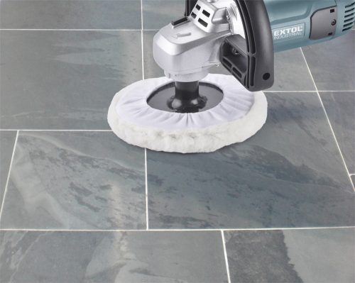Extol industrial sarok-polírozógép 180 mm 1400W, 1300-3900 ford/perc, papír doboz