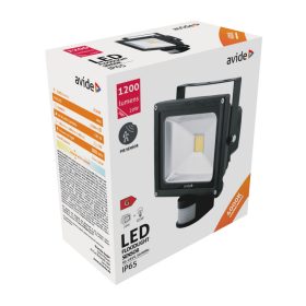 Avide LED Reflektor 20W NW 4000K Mozgásérzékelős PIR