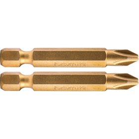   Fortum behajtóhegy PH, 2 db, S2 acél, Titanium bevonat; PH 1×50mm, bliszteren