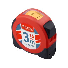 Extol Premium Mérőszallag ablakos 3m/16mm