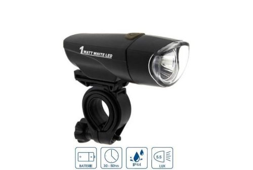 Lámpa első VeloGo 1 led 5,5 Lux (80Lm)