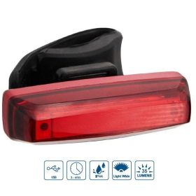   VeloGo USB tölthető LED hátsó kerékpár lámpa (COB, 35 Lumen)