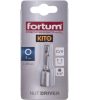 Fortum behajtó hatlapfejű csavarhoz ; 7×48mm, 1/4" hatszög befogás, CV, mágneses