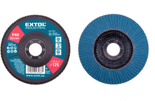 Extol industrial lamellás csiszoló INOX, acél és ALU munkadarabok csiszolására, 125×22mm; P40