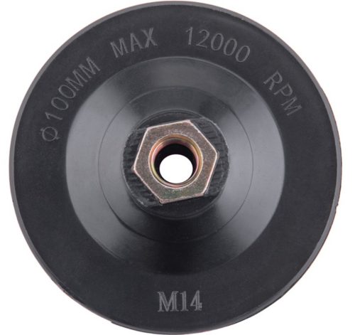 Extol craft gumitányér sarokcsiszolóhoz; 100mm, tépőzáras, max. ford.: 12000 1/min