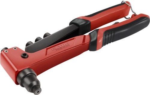 Extol prémium popszegecshúzó fogó, egykezes, ALU, réz, acél, INOX szegecsekhez; 2,4-3,2-4,0-4,8 mm, 250mm, CrVMo pofák
