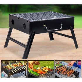 Hordozható mini faszenes grillsütő (35x22x19,5 cm)