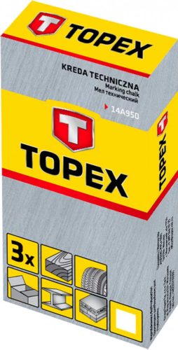 Jelölőkréta 3db/cs fehér Topex