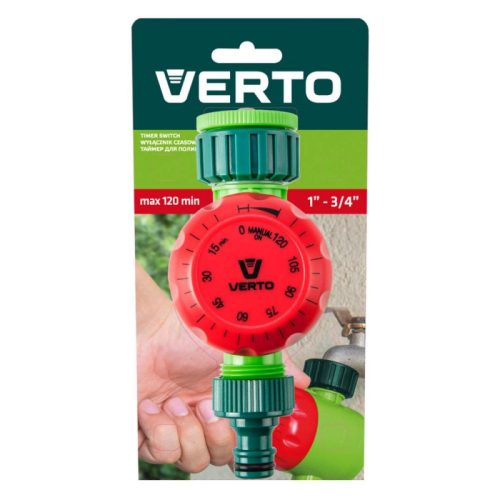 VERTO Mechanikus öntözőidőzítő óra, max.120perc 1"- 3/4"