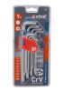 Extol prémium torx kulcs klt., CV. ; 9db, lyukas, T10,15,20,25,27,30,40,45,50, bliszteren