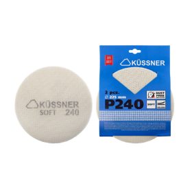   Csiszolórács korong Soft, 225mm átmérő, P 240, Küssner, 3db-os csomag
