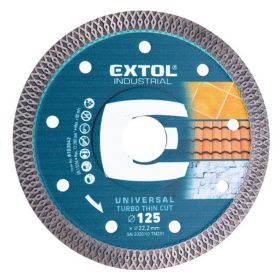   Extol Industrial gyémántvágó, ipari korong, TURBO, extra vékony vágás: 1,5mm vastagság; 115×22,2mm, száraz és vizes vágásra
