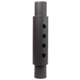 Füstcső hődob fekete 120mm
