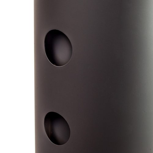 Füstcső hődob fekete 120mm