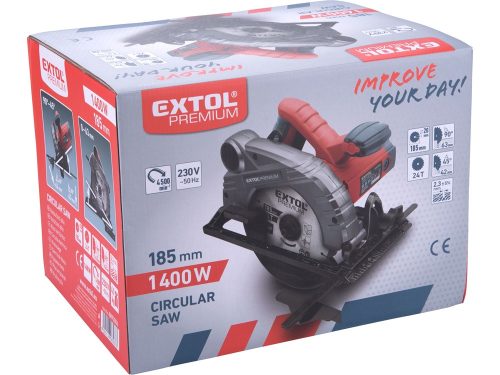 Extol körfűrészgép 1400w 185mm
