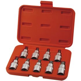   Extol prémium bitdugófej klt., 9db, TORX, 1/2"×55mm (T20-25-27-30-40-45-50-55-60), CrV/S2