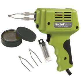 Extol forrasztópisztoly kofferben, 230V~50 Hz, 175W