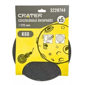 Crater csiszolóháló öntapadós 5db/csomag K80